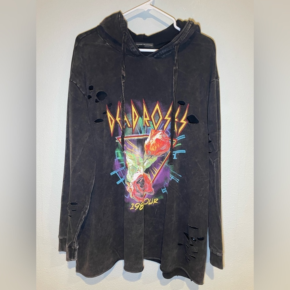 Torrid Insider Collection Black Hoodie with Graphic Accents